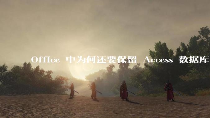 Office 中为何还要保留 Access 数据库?
